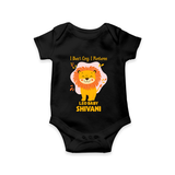 I DonÕt Cry, I Perform Leo Baby Romper / Onesie | Custom Leo Romper / Onesie for Your Little Performer - BLACK - New Born (Chest 14")