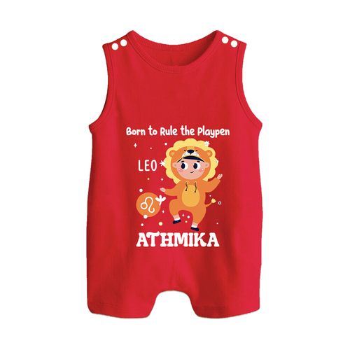 Born To Rule The PlayPen Leo Romper Suit / Sleeveless Romper | Personalized Leo Romper Suit / Sleeveless Romper for Your Little Ruler