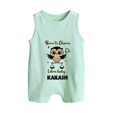 Born To Charm Libra Baby Romper Suit / Sleeveless Romper | Custom Libra Romper Suit / Sleeveless Romper for Your Charming Baby - MINT GREEN - 0 - 5 Months Old (Chest 18")