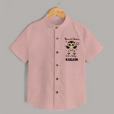Born To Charm Libra Baby Shirt | Custom Libra Shirt for Your Charming Baby - PEACH - 0 - 6 Months Old (Chest 23")