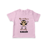 Born To Charm Libra Baby T-Shirt | Custom Libra T-Shirt for Your Charming Baby - BABY PINK - 0-5 Months Old (Chest 17")