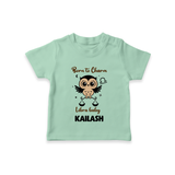 Born To Charm Libra Baby T-Shirt | Custom Libra T-Shirt for Your Charming Baby - MINT GREEN - 0-5 Months Old (Chest 17")