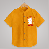 Smile First, Cry Later Libra Style Shirt | Personalized Libra Shirt for Your Little Smiler - CHROME YELLOW - 0 - 6 Months Old (Chest 23")