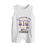 Too Cute To Pick Sides Libra Romper Suit / Sleeveless Romper | Custom Libra Romper Suit / Sleeveless Romper for Your Adorable Baby - WHITE - 0 - 5 Months Old (Chest 18")
