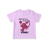 Small But Fierce Scorpio Baby T-Shirt | Personalized Scorpio T-Shirt for Your Fierce Baby - LILAC - 0-5 Months Old (Chest 17")