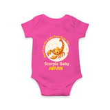 DonÕt Let The Cute Face Fool You Scorpio Baby Romper / Onesie | Custom Scorpio Romper / Onesie for Your Little Mischief - HOT PINK - New Born (Chest 14")