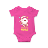 Scorpio Baby Romper / Onesie | Personalized Romper / Onesie for Your Scorpio Baby - HOT PINK - New Born (Chest 14")