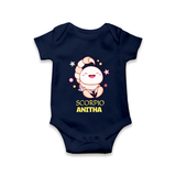 Scorpio Baby Romper / Onesie | Personalized Romper / Onesie for Your Scorpio Baby - NAVY BLUE - New Born (Chest 14")