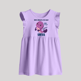 100% Mystery. 0% Sleep Scorpio Baby Frock | Custom Scorpio Baby Frock for Your Mysterious Baby - LILAC - 0 - 3 Months Old (Chest 17")