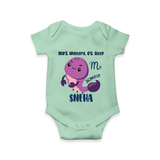 100% Mystery. 0% Sleep Scorpio Romper / Onesie | Custom Scorpio Romper / Onesie for Your Mysterious Baby - MINT GREEN - New Born (Chest 14")