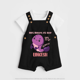100% Mystery. 0% Sleep Scorpio Dungaree Set | Custom Scorpio Dungaree Set for Your Mysterious Baby - BLACK - 0 - 5 Months Old (Chest 18")