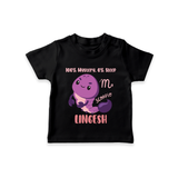100% Mystery. 0% Sleep Scorpio T-Shirt | Custom Scorpio T-Shirt for Your Mysterious Baby - BLACK - 0-5 Months Old (Chest 17")
