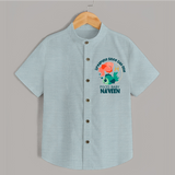 Dreaming Since Day One Pisces Baby Shirt | Personalized Pisces Shirt for Your Dreamy Baby - ARCTIC BLUE - 0 - 6 Months Old (Chest 23")