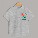 Dreaming Since Day One Pisces Baby Shirt | Personalized Pisces Shirt for Your Dreamy Baby - GREY - 0 - 6 Months Old (Chest 23")
