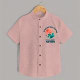 Dreaming Since Day One Pisces Baby Shirt | Personalized Pisces Shirt for Your Dreamy Baby - PEACH - 0 - 6 Months Old (Chest 23")