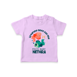 Dreaming Since Day One Pisces Baby T-Shirt | Personalized Pisces T-Shirt for Your Dreamy Baby - LILAC - 0-5 Months Old (Chest 17")