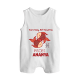 Tears Today, Art Tomorrow Pisces Baby Romper Suit / Sleeveless Romper | Custom Pisces Romper Suit / Sleeveless Romper for Your Artistic Baby - WHITE - 0 - 5 Months Old (Chest 18")