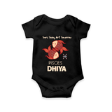 Tears Today, Art Tomorrow Pisces Baby Romper / Onesie | Custom Pisces Romper / Onesie for Your Artistic Baby - BLACK - New Born (Chest 14")