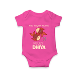 Tears Today, Art Tomorrow Pisces Baby Romper / Onesie | Custom Pisces Romper / Onesie for Your Artistic Baby - HOT PINK - New Born (Chest 14")