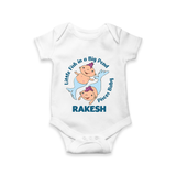 Little Fish In A Big Pond Pisces Baby Romper / Onesie | Personalized Pisces Romper / Onesie for Your Little Explorer - WHITE - New Born (Chest 14")