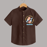Little Fish In A Big Pond Pisces Baby Shirt | Personalized Pisces Shirt for Your Little Explorer - CHOCOLATE BROWN - 0 - 6 Months Old (Chest 23")