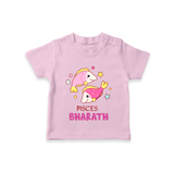 Pisces Baby T-Shirt | Custom T-Shirt for Your Pisces Baby - BABY PINK - 0-5 Months Old (Chest 17")