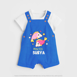 Pisces Baby Dungaree Set | Custom Dungaree Set for Your Pisces Baby - COBALT BLUE - 0 - 5 Months Old (Chest 18")
