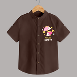 Pisces Baby Shirt | Custom Shirt for Your Pisces Baby - CHOCOLATE BROWN - 0 - 6 Months Old (Chest 23")