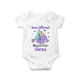 Born Different Aquarius Baby Romper / Onesie | Personalized Aquarius Romper / Onesie for Your Unique Baby - WHITE - New Born (Chest 14")