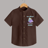 Born Different Aquarius Baby Shirt | Personalized Aquarius Shirt for Your Unique Baby - CHOCOLATE BROWN - 0 - 6 Months Old (Chest 23")