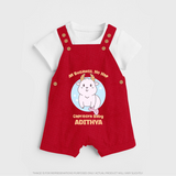 All Business, No Nap Capricorn Baby Dungaree Set | Personalized Capricorn Dungaree Set for Your Busy Baby - RED - 0 - 5 Months Old (Chest 18")