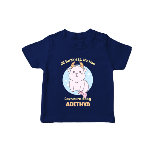 All Business, No Nap Capricorn Baby T-Shirt | Personalized Capricorn T-Shirt for Your Busy Baby