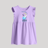 Crawling My Way To The Top Capricorn Baby Frock | Custom Capricorn Baby Frock for Your Little Achiever - LILAC - 0 - 3 Months Old (Chest 17")