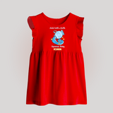 Rebel With A Rattle Aquarius Baby Frock | Personalized Aquarius Baby Frock for Your Rebellious Baby - RED - 0 - 3 Months Old (Chest 17")