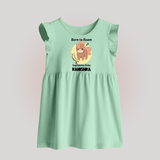 Born To Roam Sagittarius Baby Frock | Custom Sagittarius Baby Frock for Your Adventurous Baby - MINT GREEN - 0 - 3 Months Old (Chest 17")