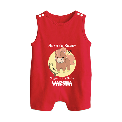 Born To Roam Sagittarius Baby Romper Suit / Sleeveless Romper | Custom Sagittarius Romper Suit / Sleeveless Romper for Your Adventurous Baby