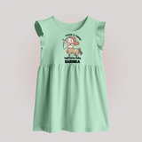 Explorer In Training Sagittarius Baby Frock | Personalized Sagittarius Baby Frock for Your Little Explorer - MINT GREEN - 0 - 3 Months Old (Chest 17")