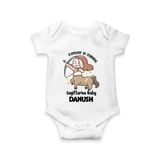 Explorer In Training Sagittarius Baby Romper / Onesie | Personalized Sagittarius Romper / Onesie for Your Little Explorer - WHITE - New Born (Chest 14")