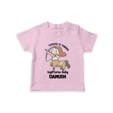Explorer In Training Sagittarius Baby T-Shirt | Personalized Sagittarius T-Shirt for Your Little Explorer - BABY PINK - 0-5 Months Old (Chest 17")