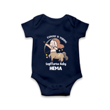 Explorer In Training Sagittarius Baby Romper / Onesie | Personalized Sagittarius Romper / Onesie for Your Little Explorer - NAVY BLUE - New Born (Chest 14")