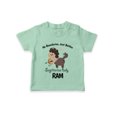 No Boundaries, Just Bottles Sagittarius T-Shirt | Custom Sagittarius T-Shirt for Your Free-Spirited Baby - MINT GREEN - 0-5 Months Old (Chest 17")