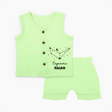 Capricorn sign Constellation Jabla Set - PASTEL GREEN - 0 - 3 Months Old (Chest 9.8")