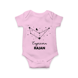 Capricorn sign Constellation Romper - BABY PINK - New Born (Chest 14")