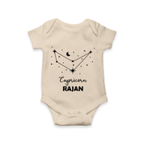 Capricorn sign Constellation Romper - IVORY - New Born (Chest 14")