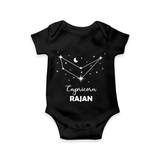 Capricorn sign Constellation Romper - BLACK - New Born (Chest 14")