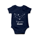 Capricorn sign Constellation Romper - NAVY BLUE - New Born (Chest 14")