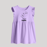 Scorpio Star Sign Constellation Baby Frock - LILAC - 0 - 3 Months Old (Chest 17")