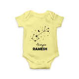 Scorpio Star Sign Constellation Romper - PASTEL YELLOW - New Born (Chest 14")