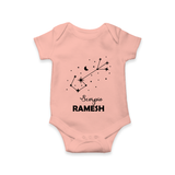 Scorpio Star Sign Constellation Romper - PEACH - New Born (Chest 14")