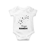 Scorpio Star Sign Constellation Romper - WHITE - New Born (Chest 14")
